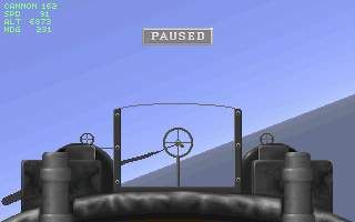 Air Duel: 80 Years of Dogfighting (DOS) screenshot: About to die