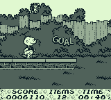 The Rugrats Movie (Game Boy) screenshot: I found the goal but I still need 12 items.