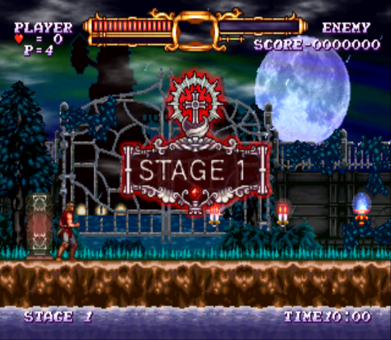 Castlevania: The Adventure - ReBirth (Wii) screenshot: Starting Stage 1