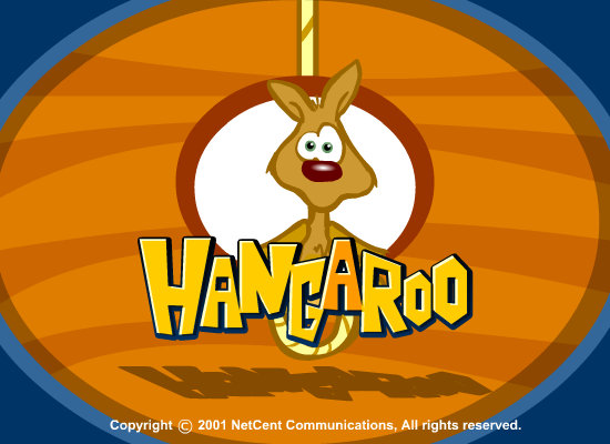 HangARoo (Browser) screenshot: Title screen