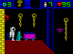 Heritage (ZX Spectrum) screenshot: Lower level of the base