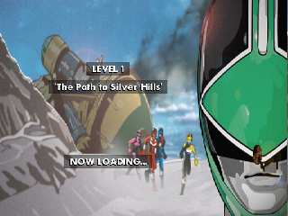 Saban's Power Rangers: Time Force (PlayStation) screenshot: Loading level 1.