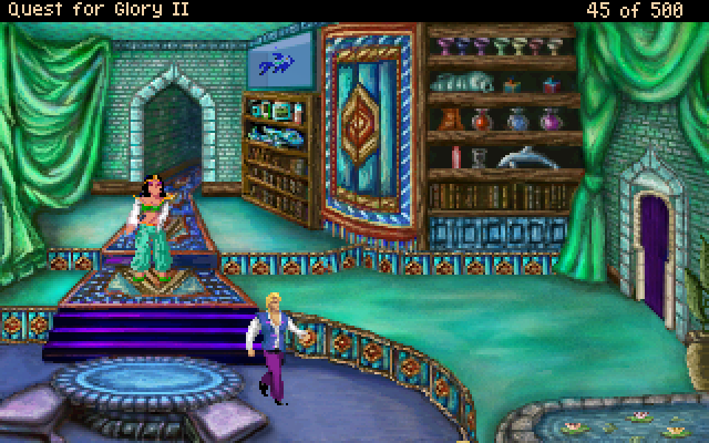 Quest for Glory II: Trial by Fire (Windows) screenshot: Aziza the Enchantress