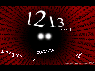 1213: Episode 3 (Windows) screenshot: Main Menu