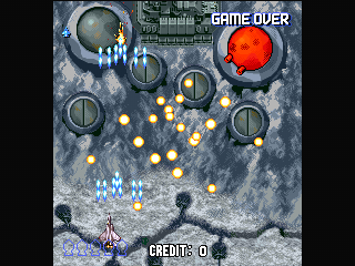 Sonic Wings Special (PlayStation) screenshot: Action can be pretty frantic.