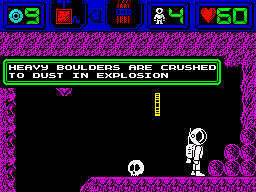 Heritage (ZX Spectrum) screenshot: Explosion