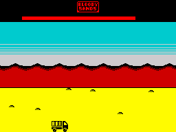 Bloody Sands (ZX Spectrum) screenshot: Moving forward