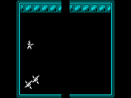 Infestation (ZX Spectrum) screenshot: Start up location
