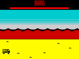 Bloody Sands (ZX Spectrum) screenshot: Level 1