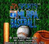 MLBPA Baseball (Game Gear) screenshot: Title screen