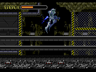 Heavy Nova (SEGA CD) screenshot: Jumping over mines