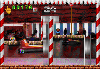 Bubble Fair (Acorn 32-bit) screenshot: Suction cup power up