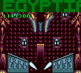 Wizard Pinball (Game Gear) screenshot: "Finished Egyptian Bonus Level..."