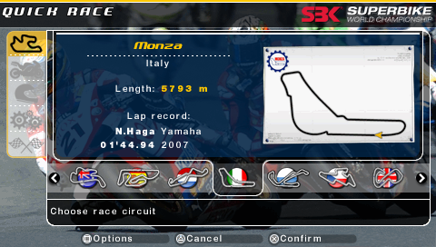 Screenshot of SBK: Superbike World Championship (PSP, 2008) - MobyGames