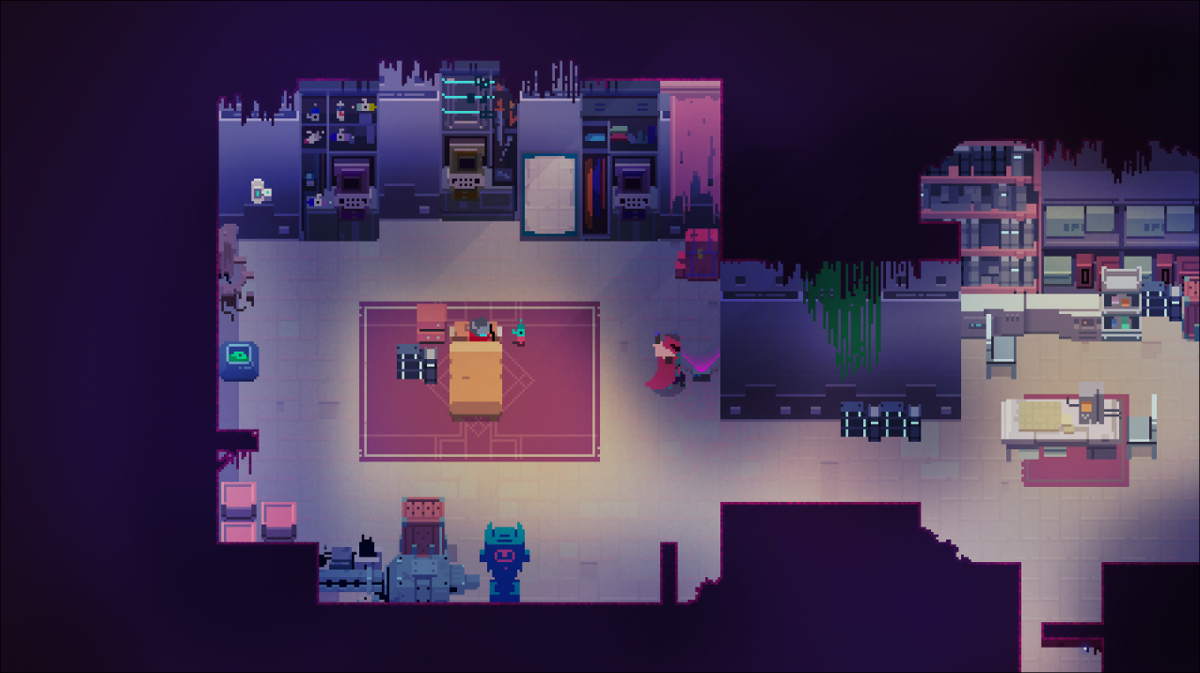 Hyper Light Drifter (Windows) screenshot: Waking up at home