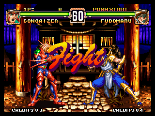 Voltage Fighter Gowcaizer (Neo Geo) screenshot: Fight!