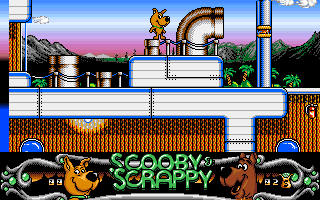 Scooby-Doo and Scrappy-Doo (Amiga) screenshot: Jump over it