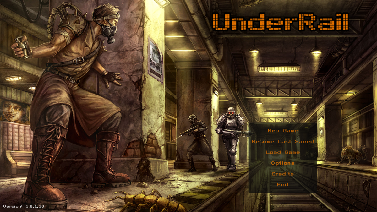 UnderRail (Windows) screenshot: Main menu