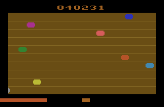 SCSIcide (Atari 2600) screenshot: Buffer overflow. I lost, in other words.