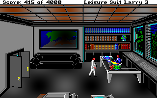 Leisure Suit Larry III: Passionate Patti in Pursuit of the Pulsating Pectorals (Amiga) screenshot: Talking with a lawyer