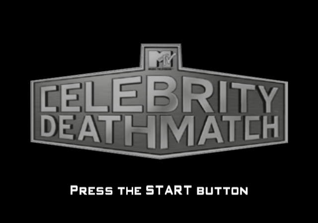 MTV Celebrity Deathmatch (PlayStation 2) screenshot: Title screen.