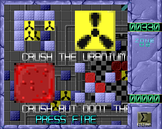 Poizone (Acorn 32-bit) screenshot: Toxic blocks for level 2 explained