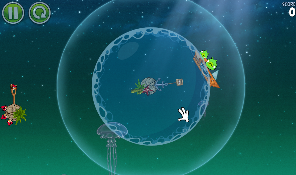 Angry Birds: Space (Windows) screenshot: Pig Dripper 1