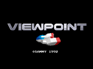 Viewpoint (Neo Geo) screenshot: Title screen