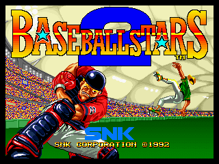 Baseball Stars 2 (Neo Geo) screenshot: Title screen