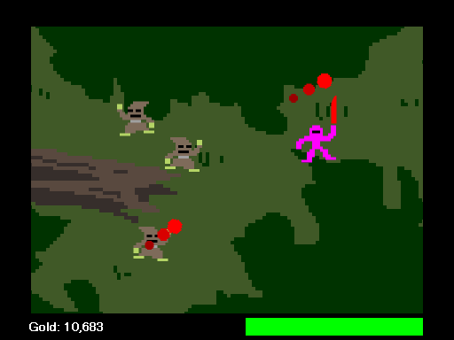Ginormo Sword (Browser) screenshot: These ones can shoot fireballs at you.