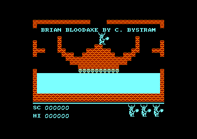 Brian Bloodaxe (Amstrad CPC) screenshot: Starting point