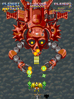 Sorcer Striker (Arcade) screenshot: "Devil-Insected"