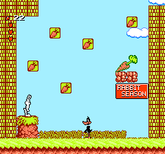 The Bugs Bunny Birthday Blowout (NES) screenshot: Hi daffy ! It's duck season :-)