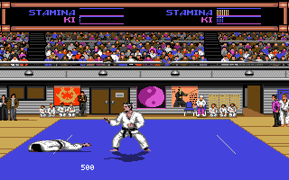 Budokan: The Martial Spirit (Amiga) screenshot: You lose