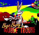 Bugs Bunny in Double Trouble (Game Gear) screenshot: Title screen