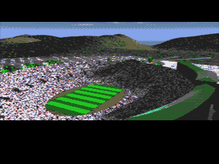 Championship Soccer '94 (SEGA CD) screenshot: Pre-game FMV with the Rose Bowl