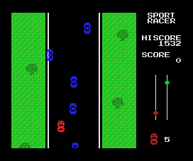Sport Racer (MSX) screenshot: If I just hurry up, I might make it in time