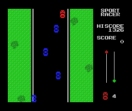 Sport Racer (MSX) screenshot: The race is over