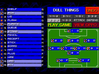 Championship Soccer '94 (SEGA CD) screenshot: Dull indeed
