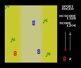 Sport Racer (MSX) screenshot: Second race