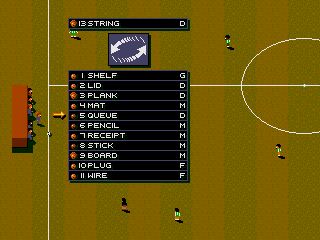 Championship Soccer '94 (SEGA CD) screenshot: Making a replacement
