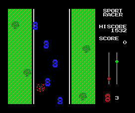 Sport Racer (MSX) screenshot: Argh!