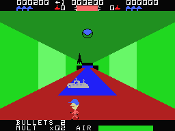 Sewer Sam (MSX) screenshot: One missile fired by the Russians.