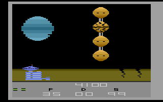 Sentinel (Atari 2600) screenshot: A large guardian at the end of a level