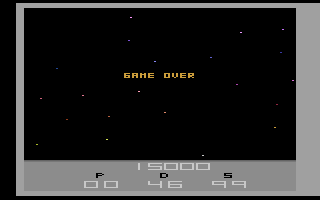 Sentinel (Atari 2600) screenshot: Game over