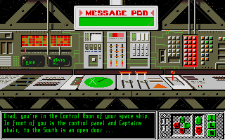 Sex Vixens From Space (Atari ST) screenshot: Starting location