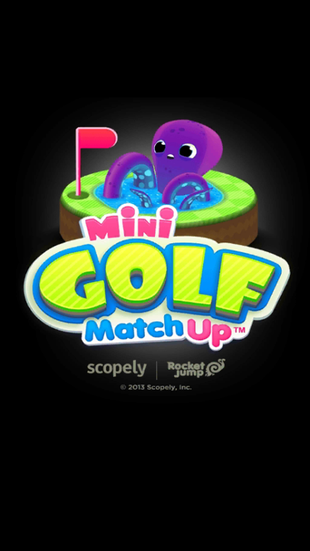 Mini Golf Matchup (Android) screenshot: Title screen