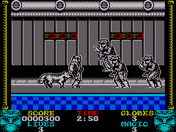 Shadow Dancer (ZX Spectrum) screenshot: These enemies have to get in close enough to stab you