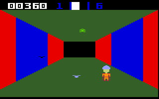 Sewer Sam (Intellivision) screenshot: Trapped...hope those enemies don't close in too quickly...