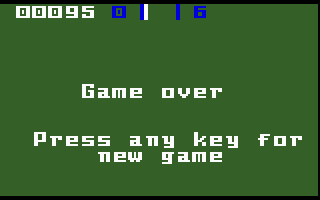 Sewer Sam (Intellivision) screenshot: Game over